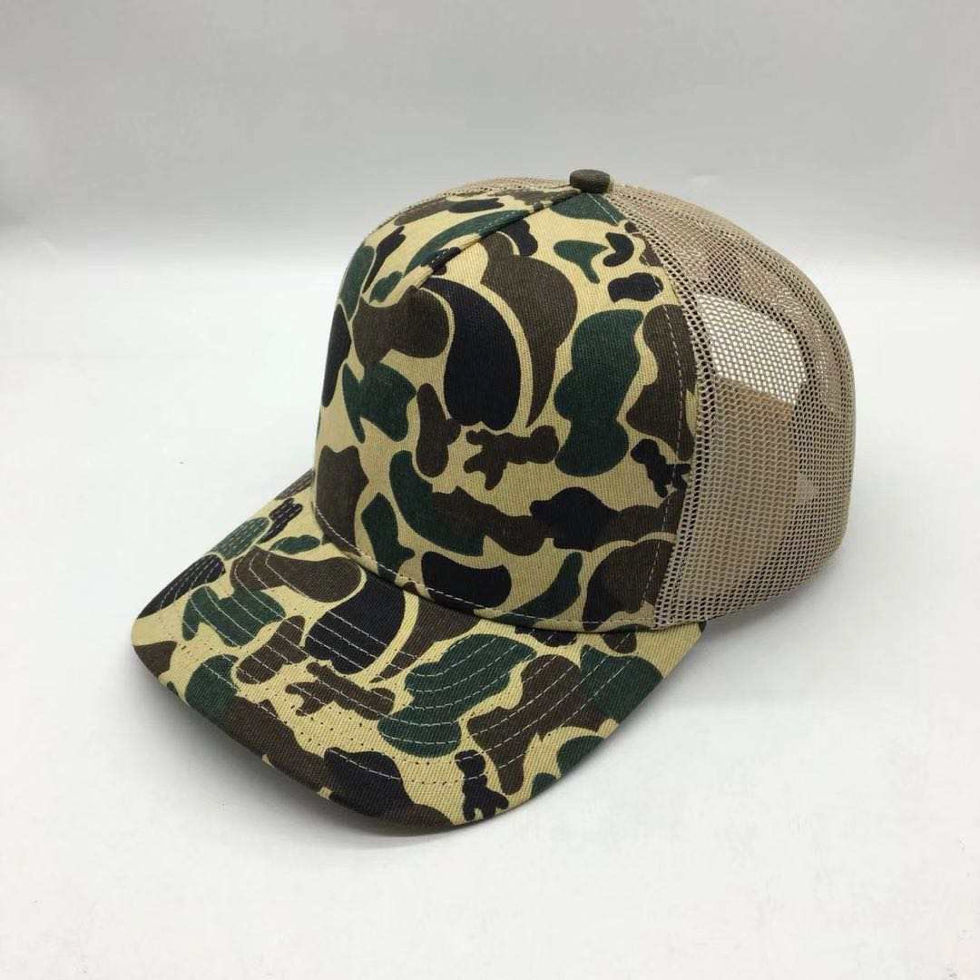 Vintage Duck Camo Leather Patch Aspen Hat Camo Hat Von Burton Supply