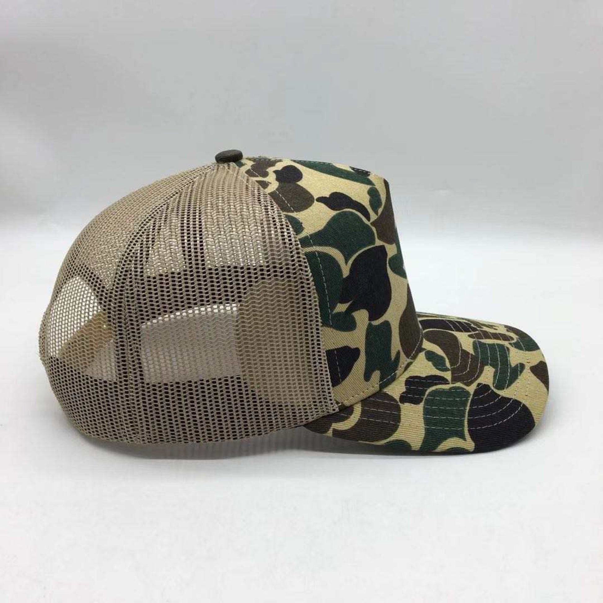 Vintage Duck Camo Leather Patch Aspen Hat Camo Hat Von Burton Supply