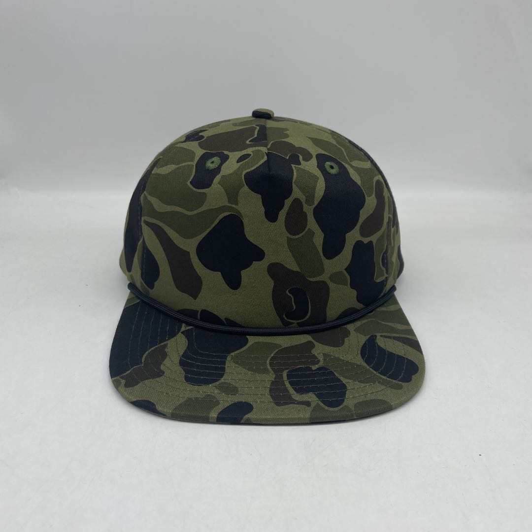 Vintage Duck Camo Rope Hat Platte Von Burton Supply