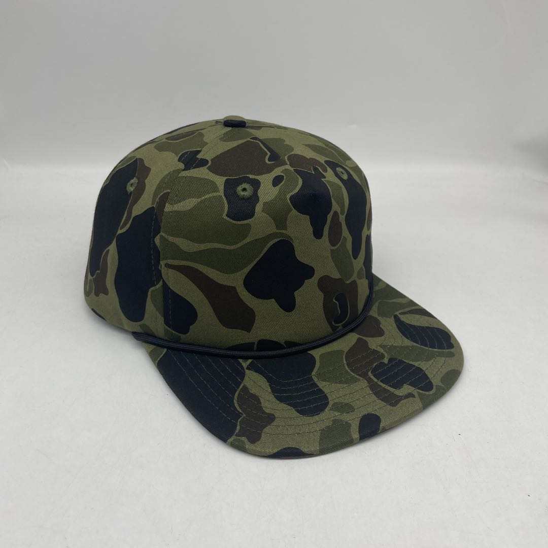 Vintage Duck Camo Rope Hat Platte Von Burton Supply