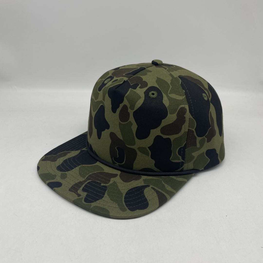 Vintage Duck Camo Rope Hat Platte Von Burton Supply