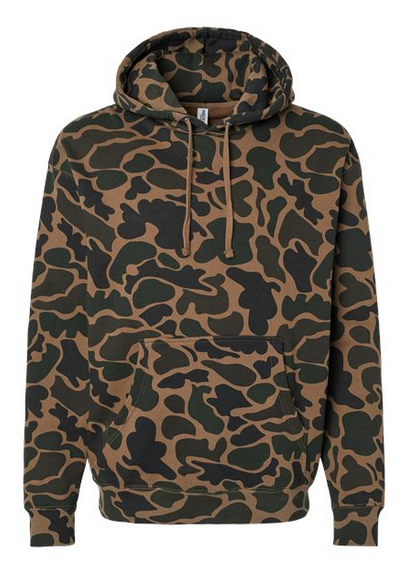 camo hoodie, duck camo hooded sweatshirt, camo sweater, vintage camo hooded sweatshirt, classic duck camo sweater, retro camo sweater, old school duck camo hooded swestshirt, vintage duck camo hooded sweatshirt, camo hoodie men's, camoflauge hoodie, brown duck camo hoodie