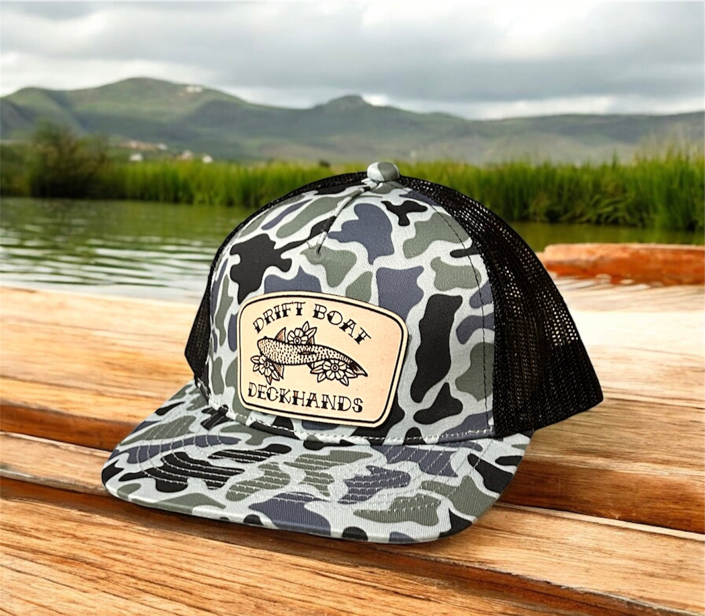 Classic Duck Camo Saltwater Trucker Hat Camo Hat Von Burton Supply   