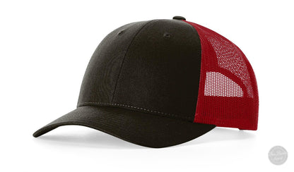 Richardson 115 LP Low Profile Custom Leather Patch Hat-Richardson-Coffee/Claret-Von Burton Supply Co.