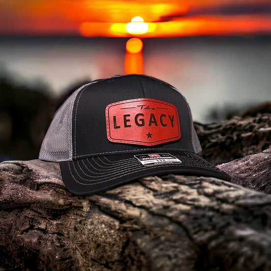 matching the legend the legacy hats for father and son, fathers days hats, fathers day gifts, legend and legacy hats for father and son, father and son hats, legend legacy hats, custom leather patch hats, leather patch hats, custom patch hats, custom hats, custom caps, custom tumblers