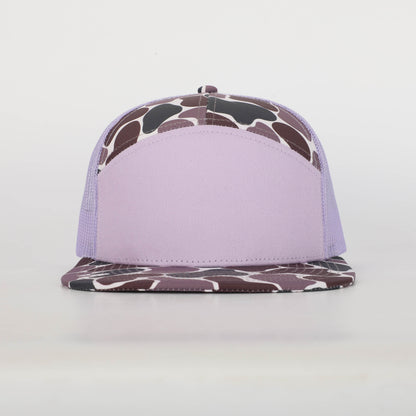 Classic Duck Camo 7 Panel Hat Fireweed Camo Hat Von Burton Supply   