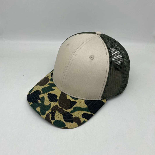 personalized patch camo 6 panel trucker hats , custom leather patch hats