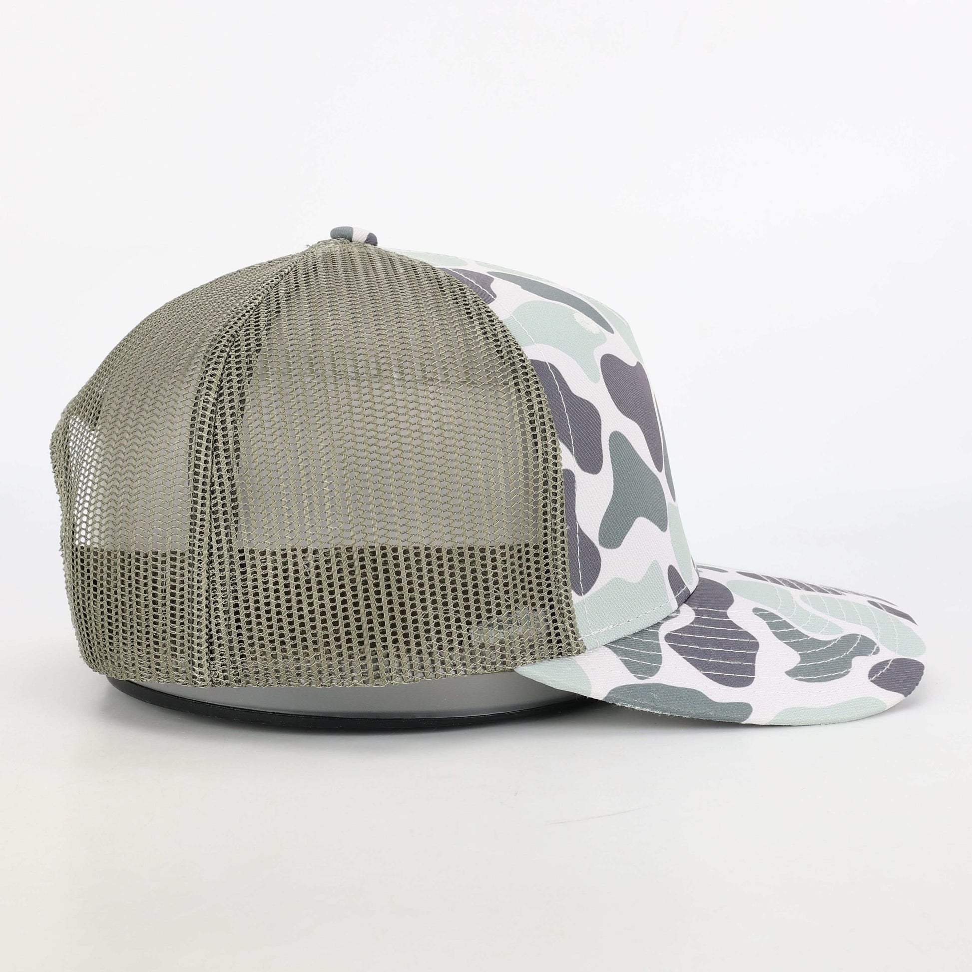 Duck Camo Trucker Hat Marsh Creeper Sage  Von Burton Supply   