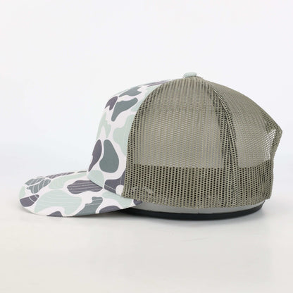 Duck Camo Trucker Hat Marsh Creeper Sage  Von Burton Supply   