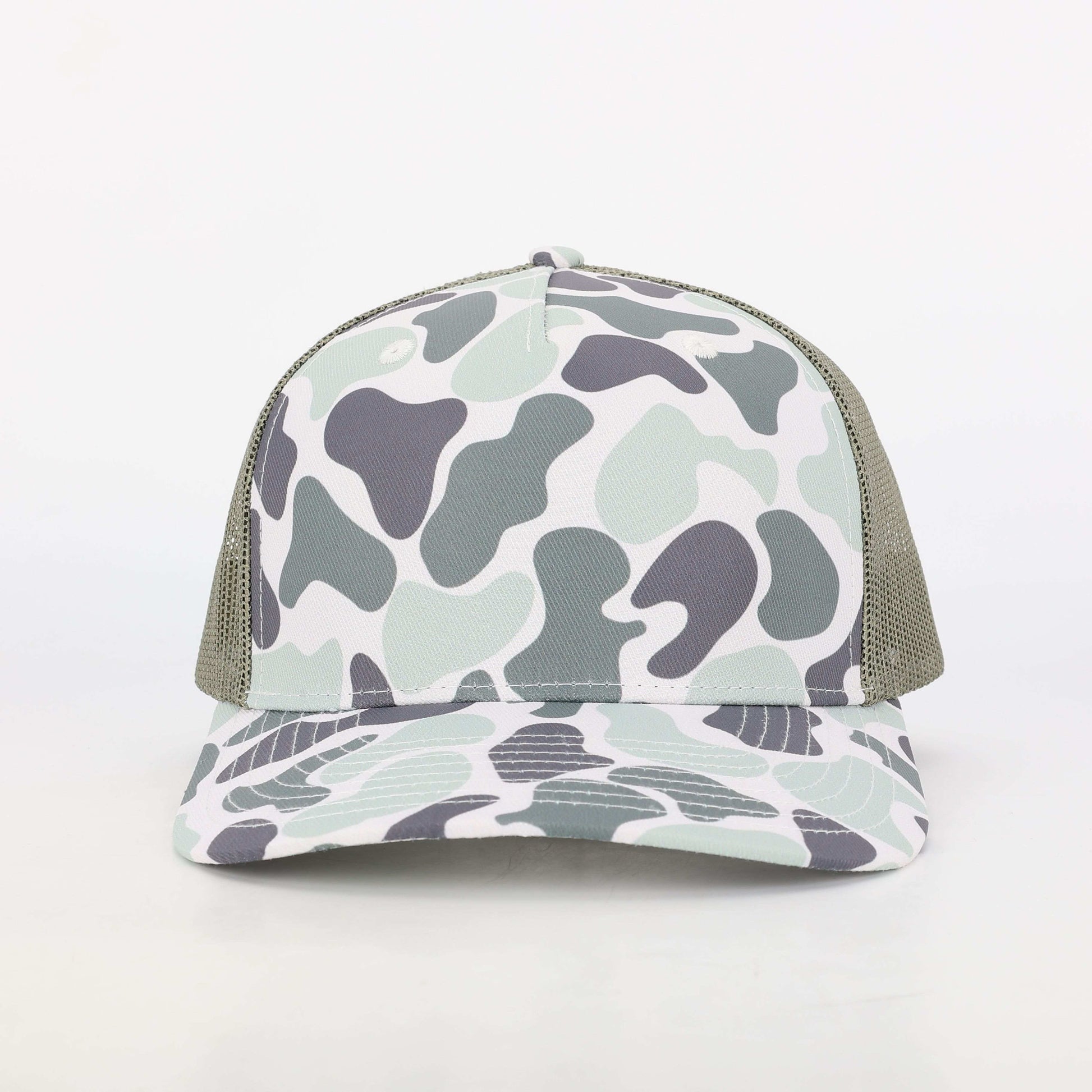 Duck Camo Trucker Hat Marsh Creeper Sage  Von Burton Supply   