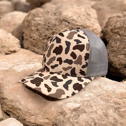 Custom Duck Camo 5 Panel Trucker Hat Camper Camo 5 Panel Hat Von Burton Supply