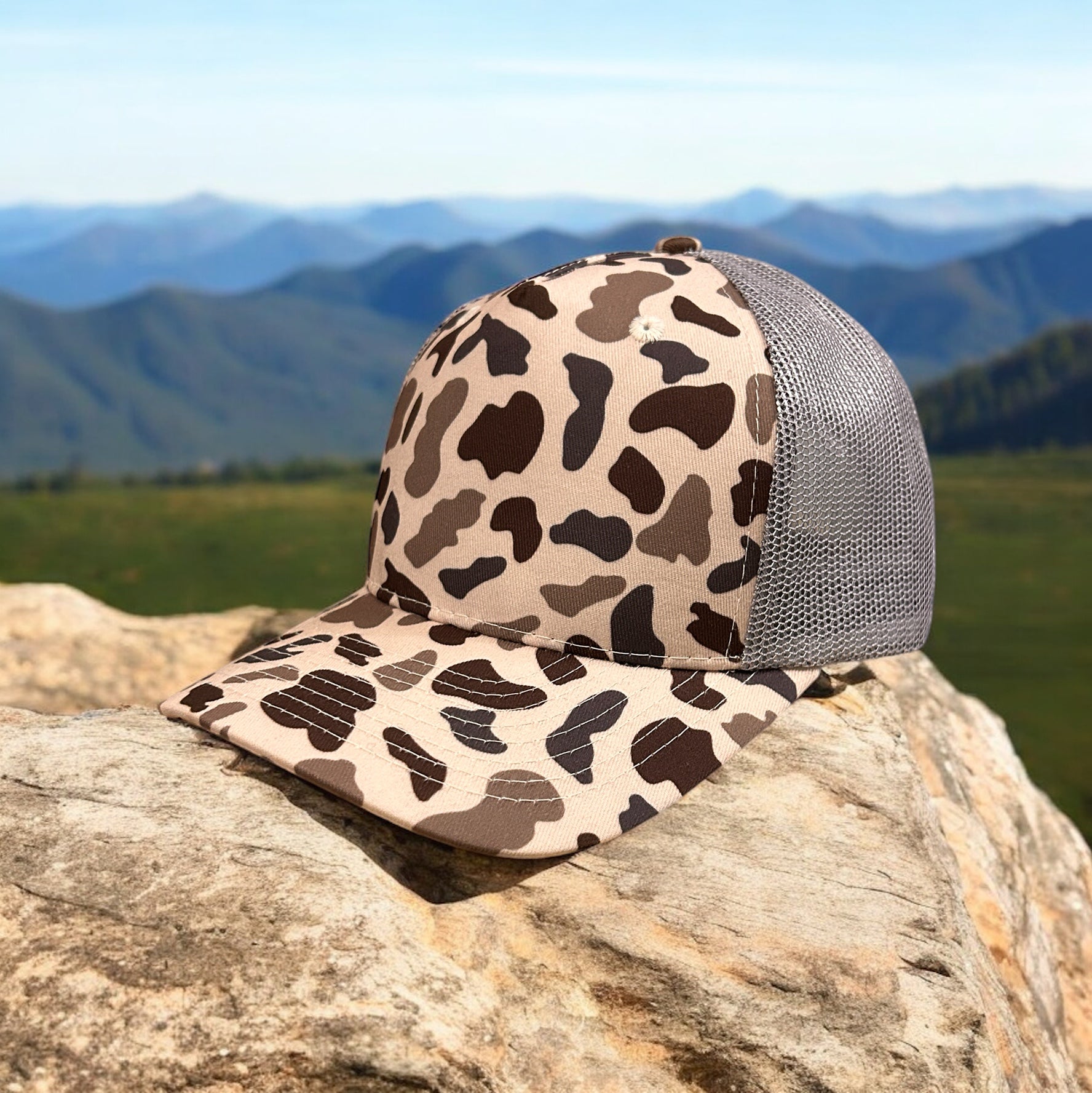 Custom Duck Camo 5 Panel Trucker Hat Camper Camo 5 Panel Hat Von Burton Supply