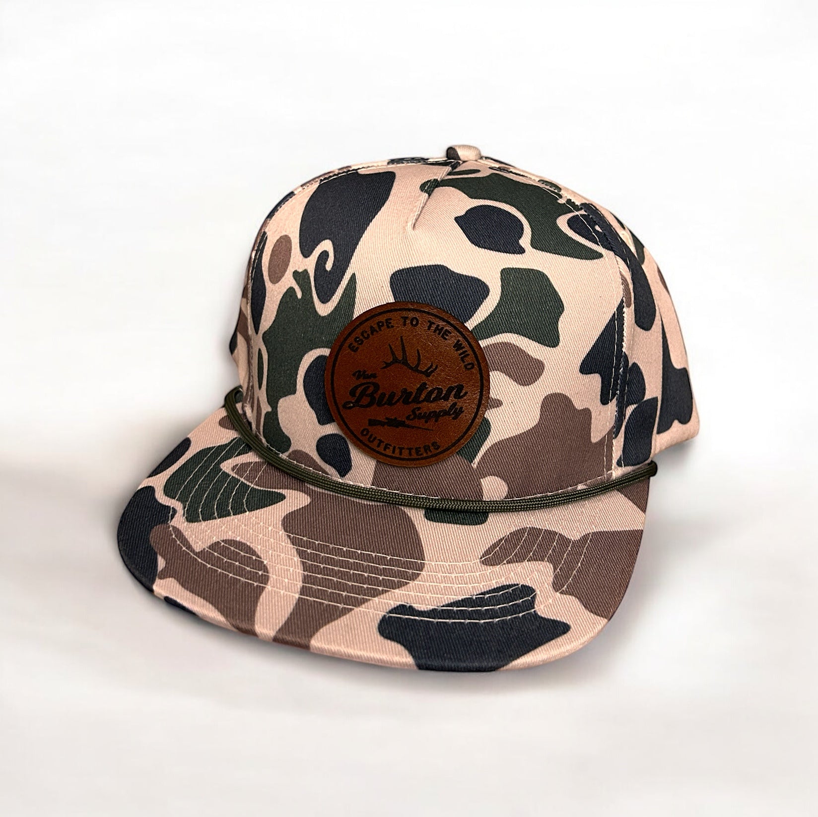 Custom Woodland Creeper Duck Camo Rope Hat Camo Rope Hat Von Burton Supply   