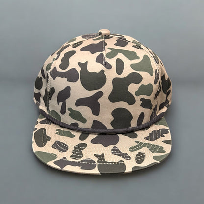 Leather Patch Hat Greenville Creeper Custom Duck Camo Rope Hat Camo Rope Hat Von Burton Supply   