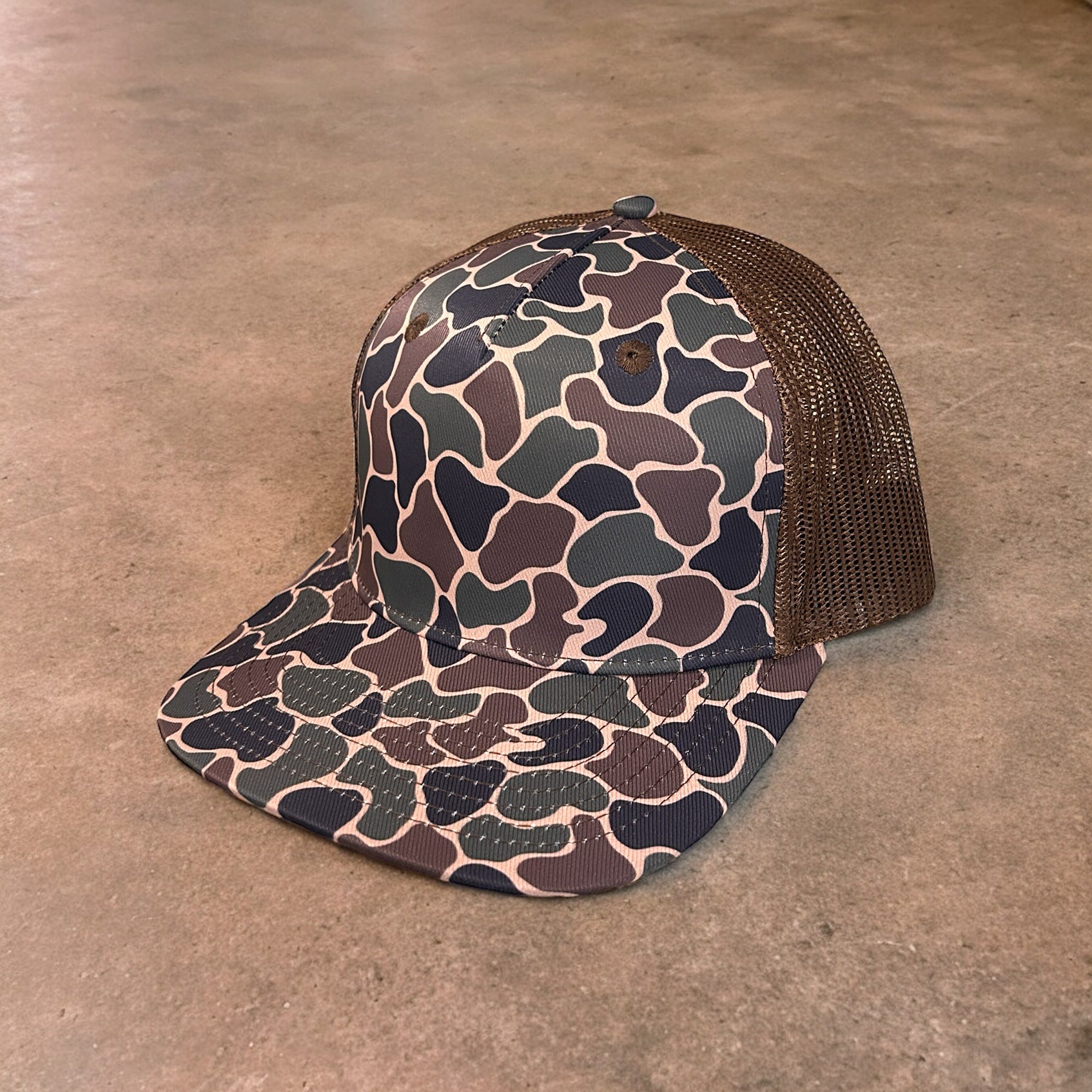 Duck Camo Leather Patch Hat Gunnison – Von Burton Supply