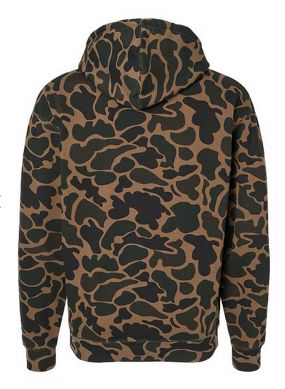 Custom Vintage Camo Hoodie Pullover Von Burton Supply