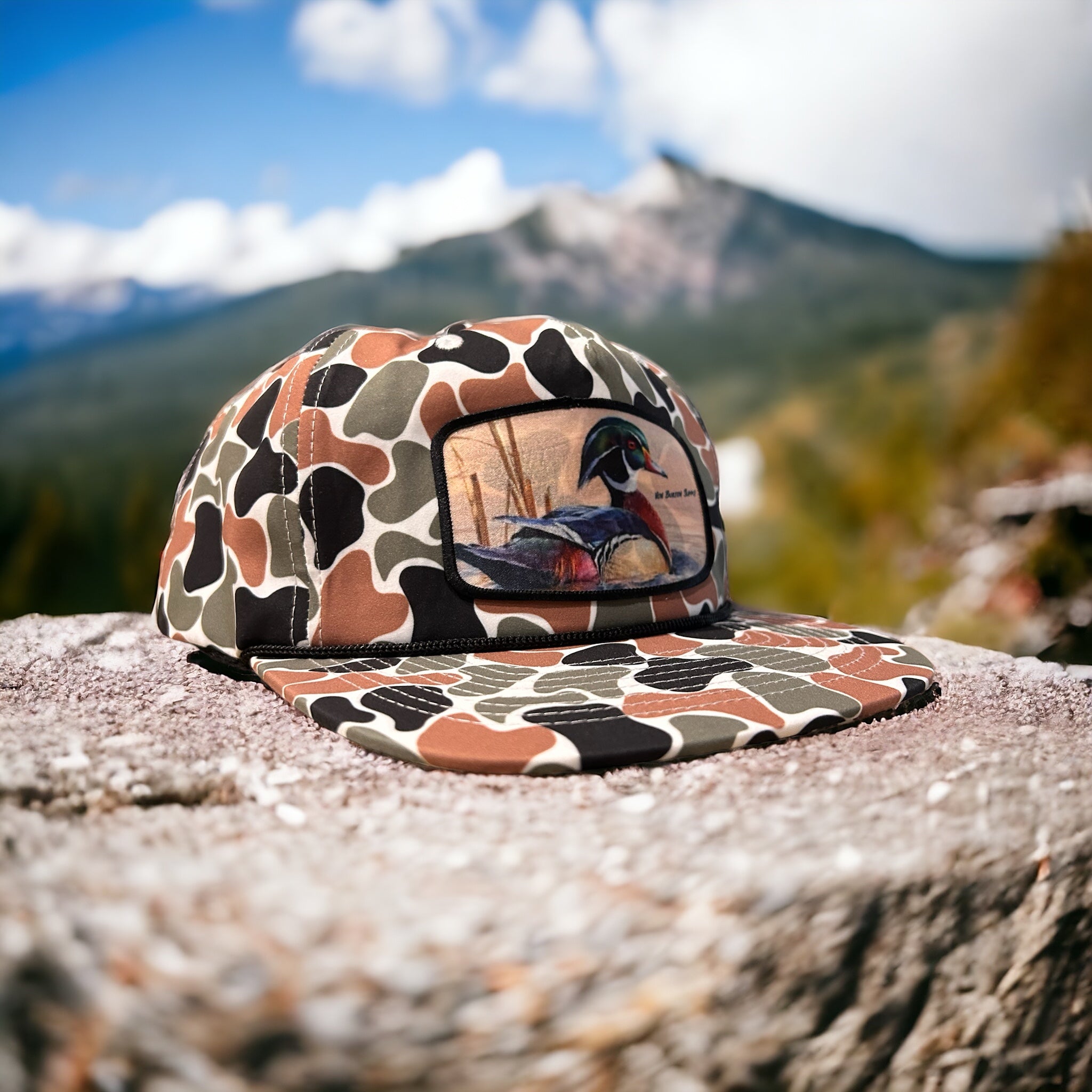 Wood Duck Color Patch Duck Camo Rope Hat Von Burton Supply