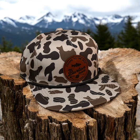 Custom Duck Camo Rope Hat Blue Mountain Camo Rope Hat Von Burton Supply