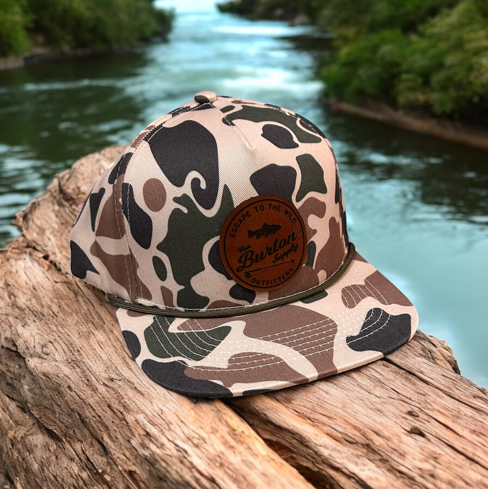 Custom Woodland Creeper Duck Camo Rope Hat Camo Rope Hat Von Burton Supply