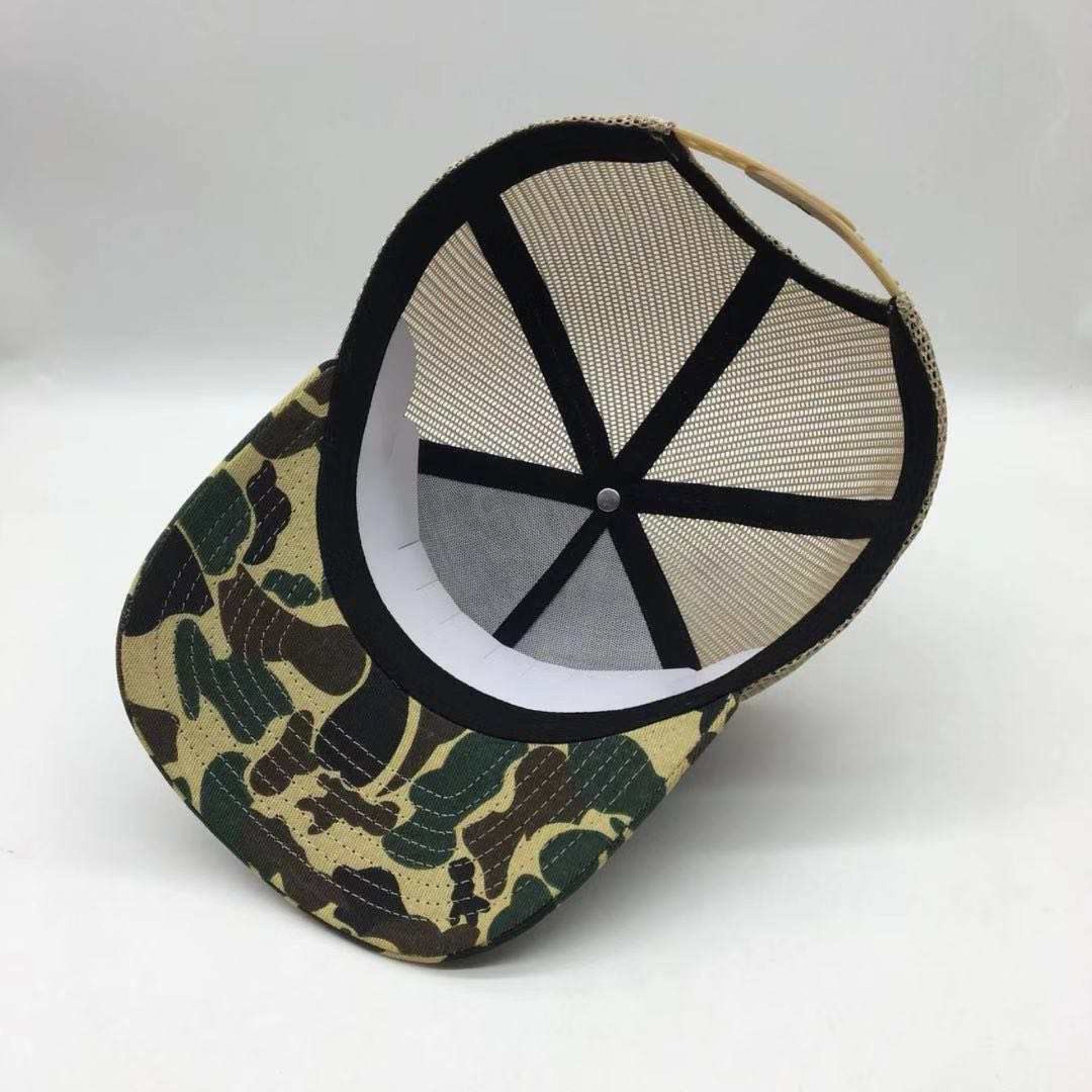 custom camo patch hats, custom vintage camo hats, leather patch gats, custom bulk hats, custom wholesale hats